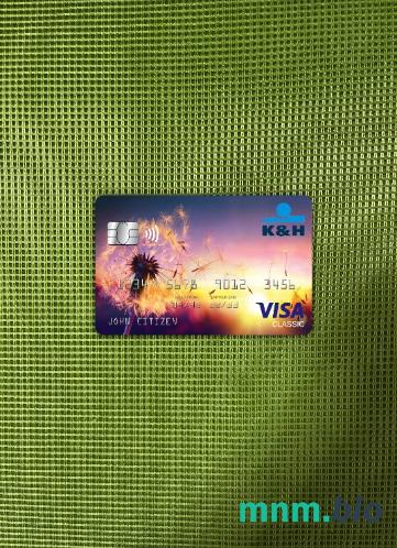 Hungary K&H visa classic card wygląd fotograficzny skan PSD + zdjęcie